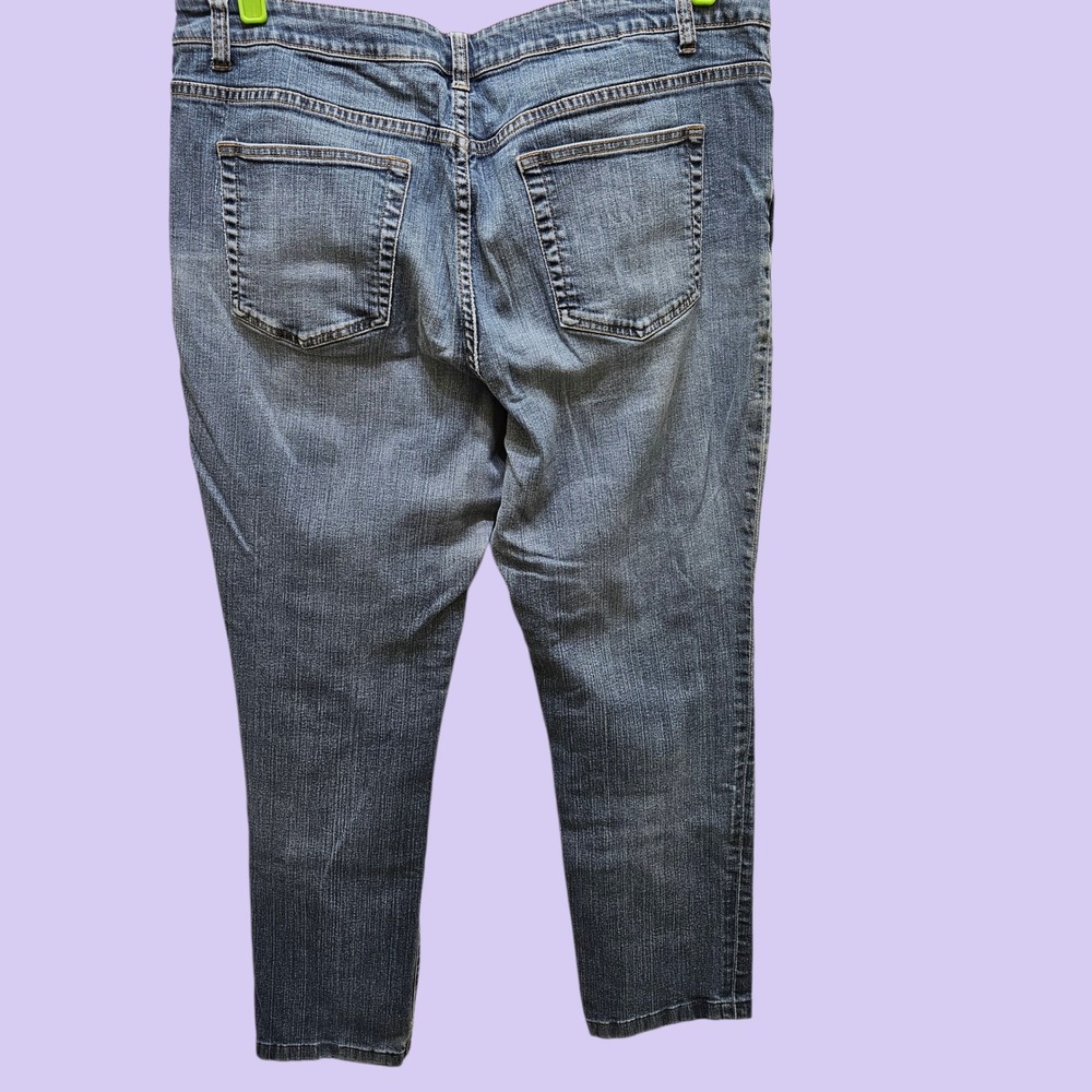 Coldwater Creek Womens‎ Blue Denim Jeans Size L16 Straight Leg - Picture 2 of 10